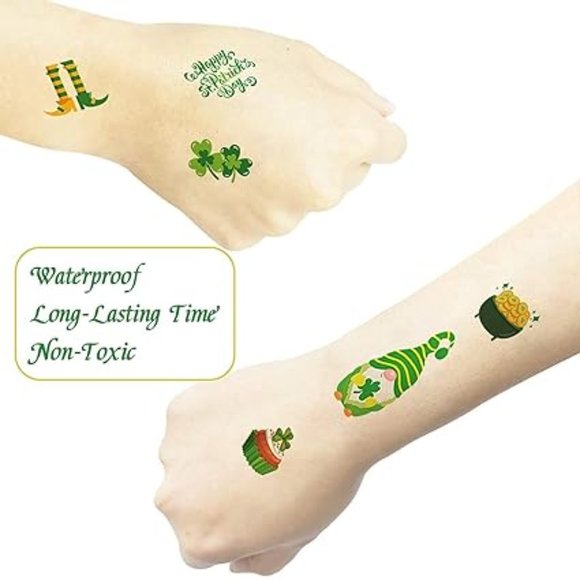St Patricks Day Accessories Temporary Tattoos 10 Sheets,Saint Patricks Day - Picture 2 of 4
